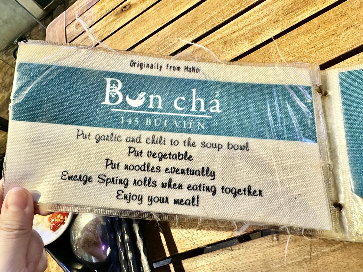 Bun-Cha-145-菜單-范五老街餐廳推薦-胡志明必吃