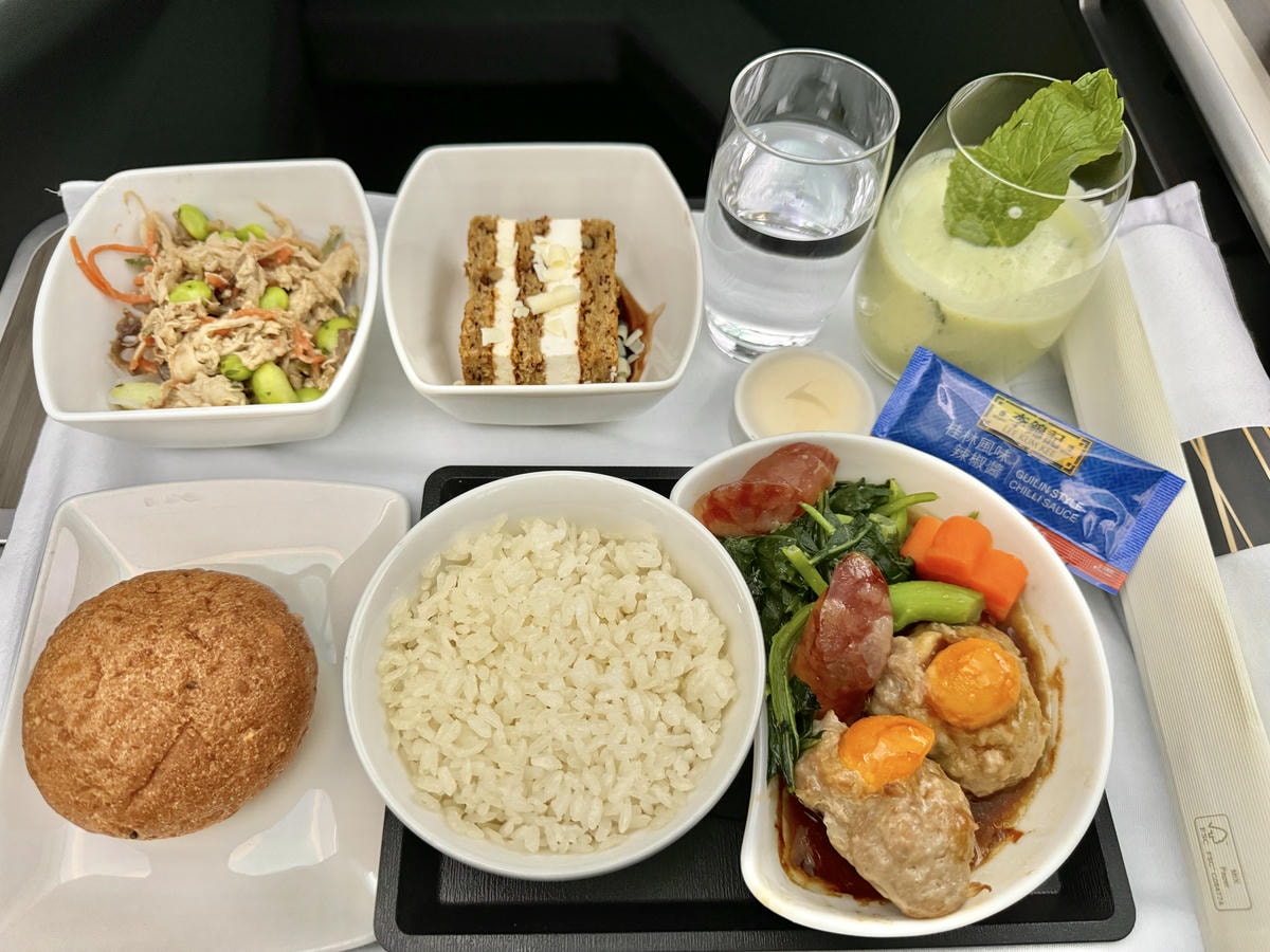 國泰航空商務艙飛機餐-cx495