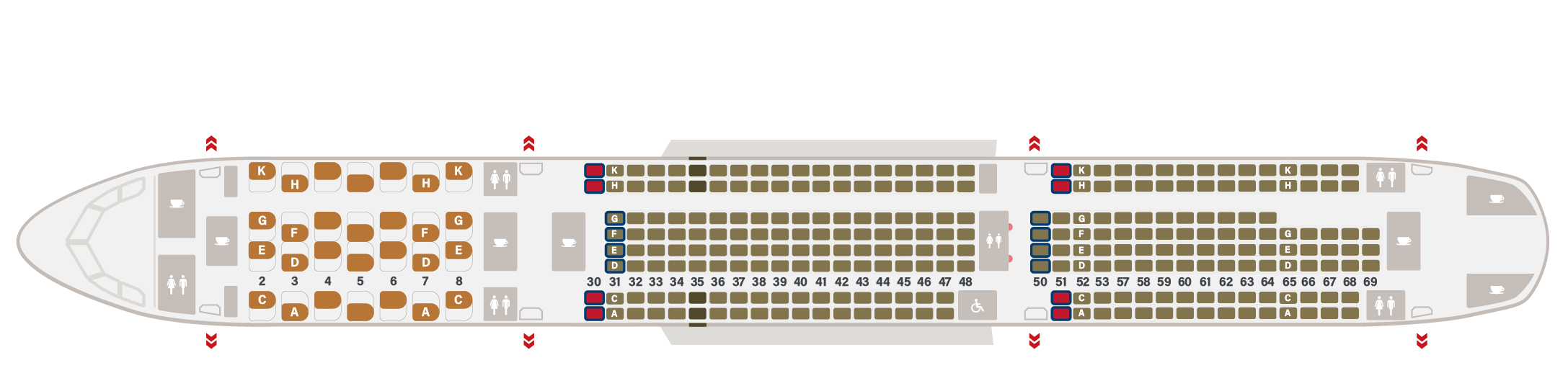 A330neo 星宇航空 座位圖 starlux 經濟艙 豪華經濟艙 商務艙