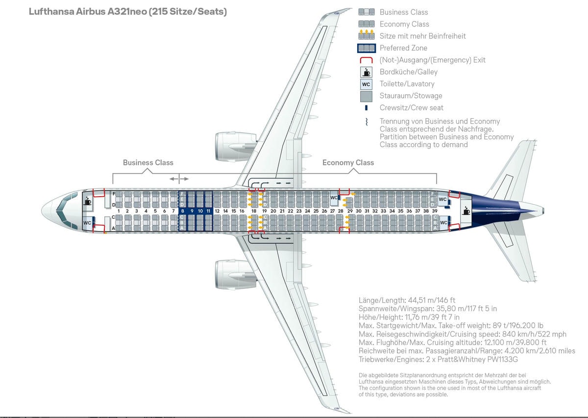 漢莎航空經濟艙|LH850 法蘭克福(FRA)-赫爾辛基(HEL)A321neo飛行紀錄 - 第2張圖 漢莎航空 A321neo 座位選擇