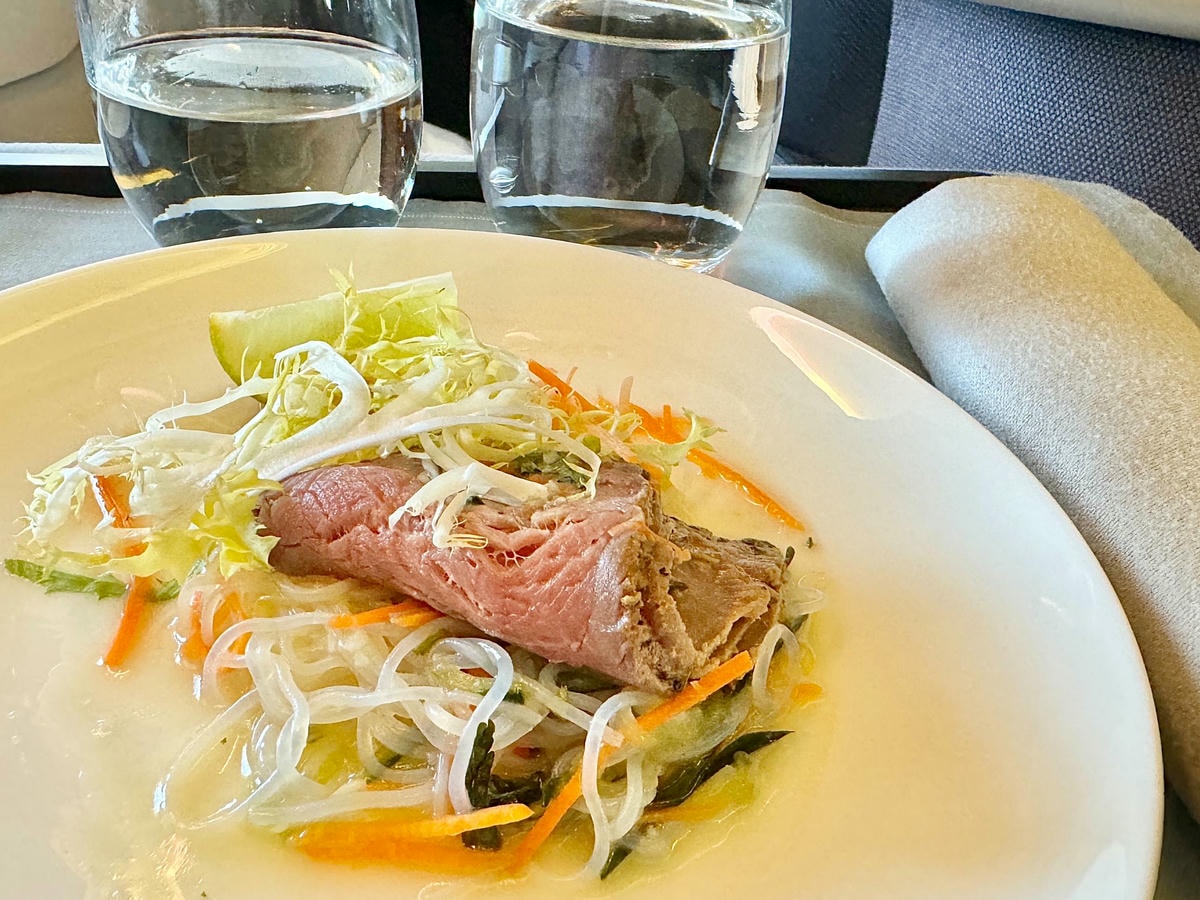 CX731商務艙 飛機餐