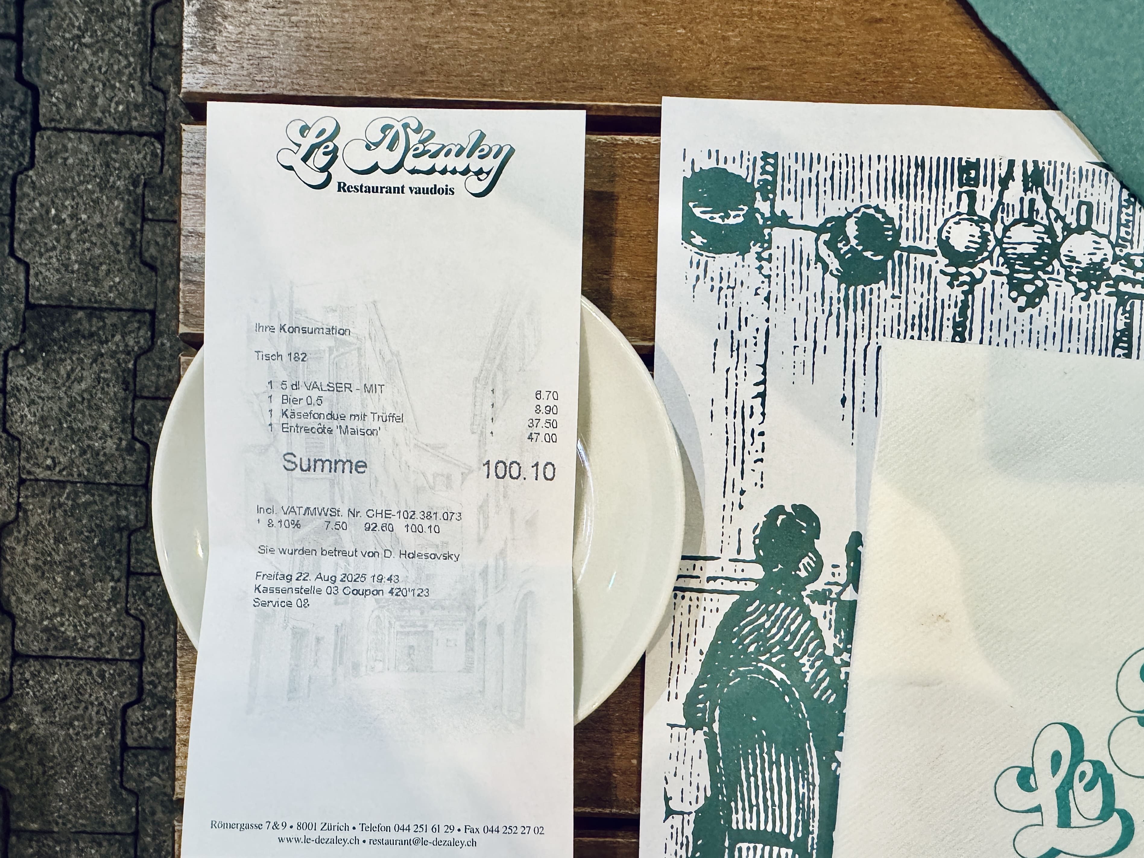 Restaurant Le Dézaley Zürich 蘇黎世美食 餐廳推薦 ptt dcard