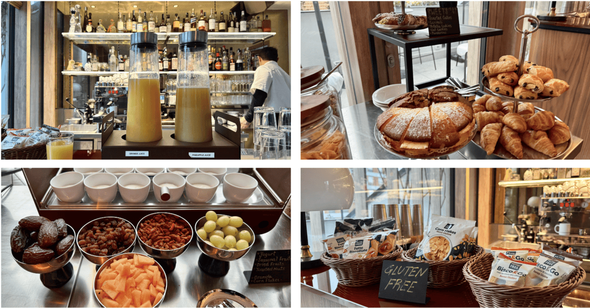 Hotel Calimala Milano breakfast