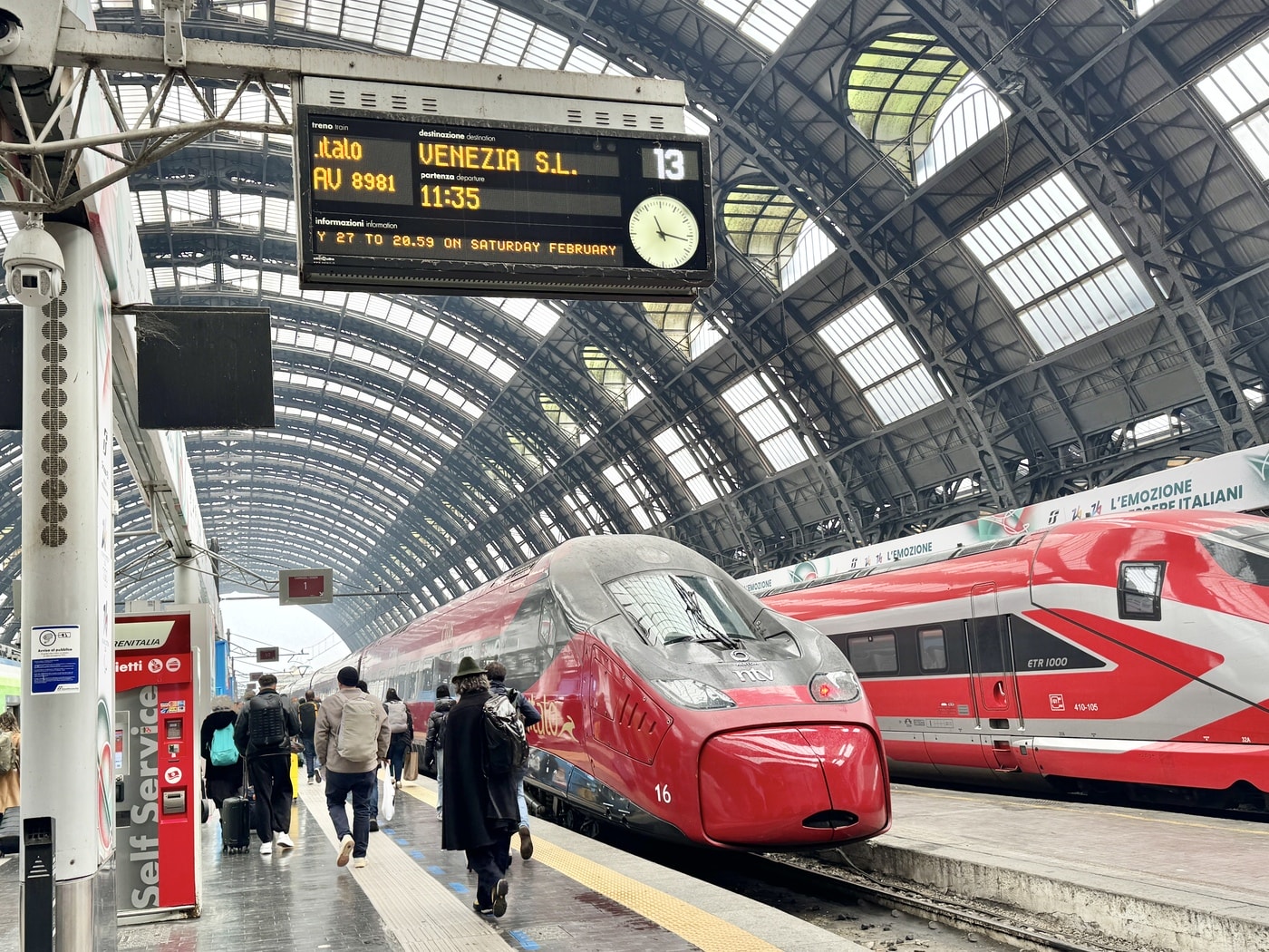 米蘭到威尼斯italo 交通 火車